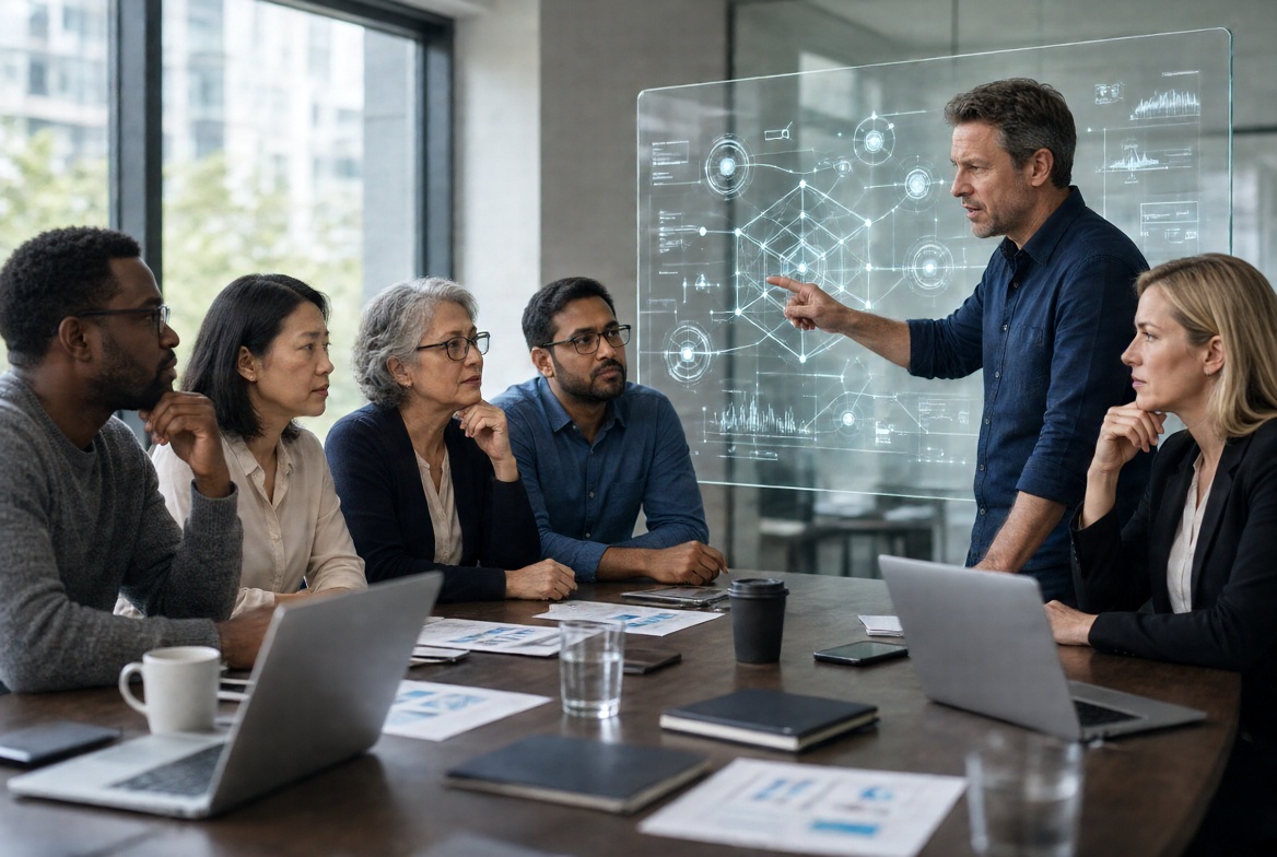 Engineer reviewing product analytics